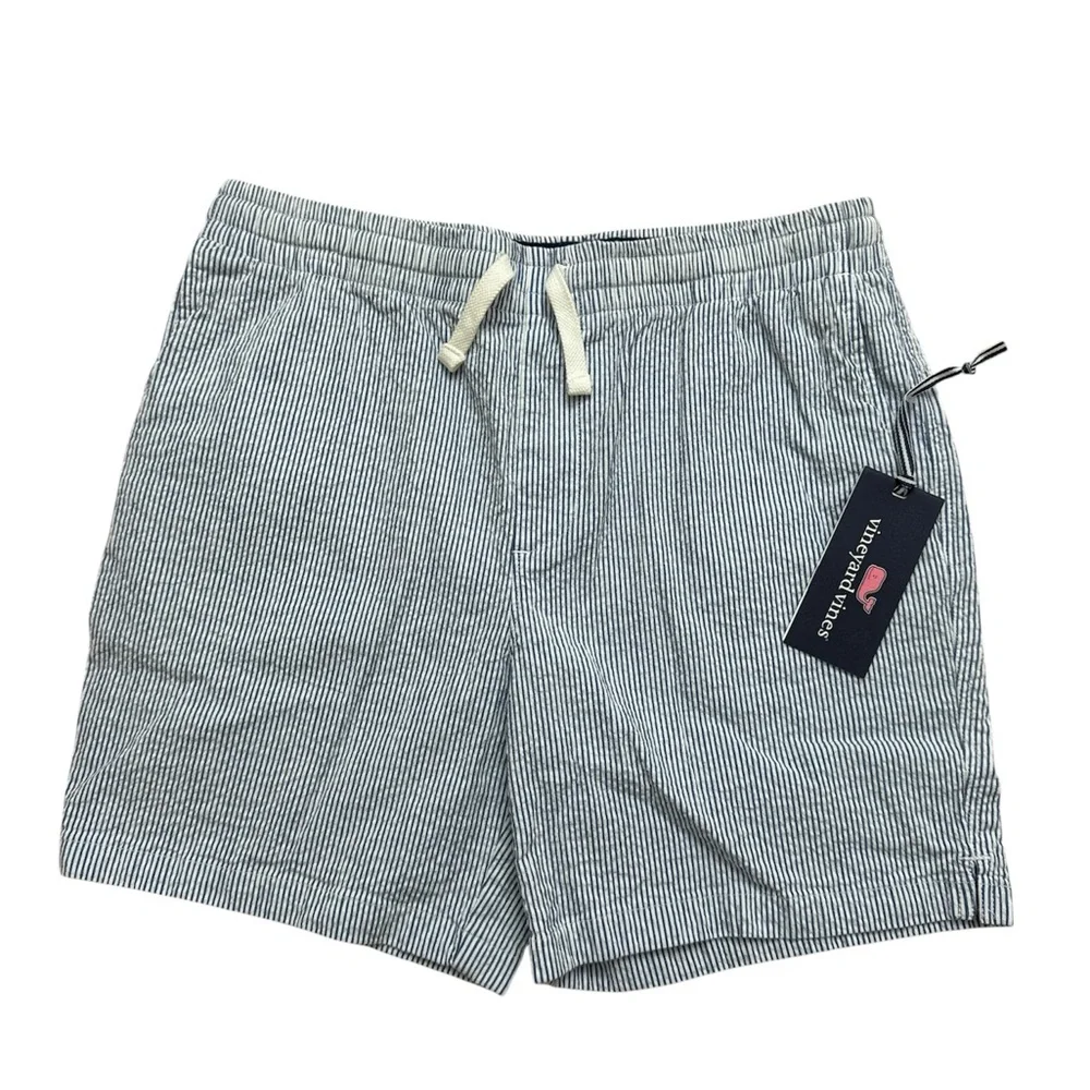 Vineyard Vines Pull On Seersucker Shorts